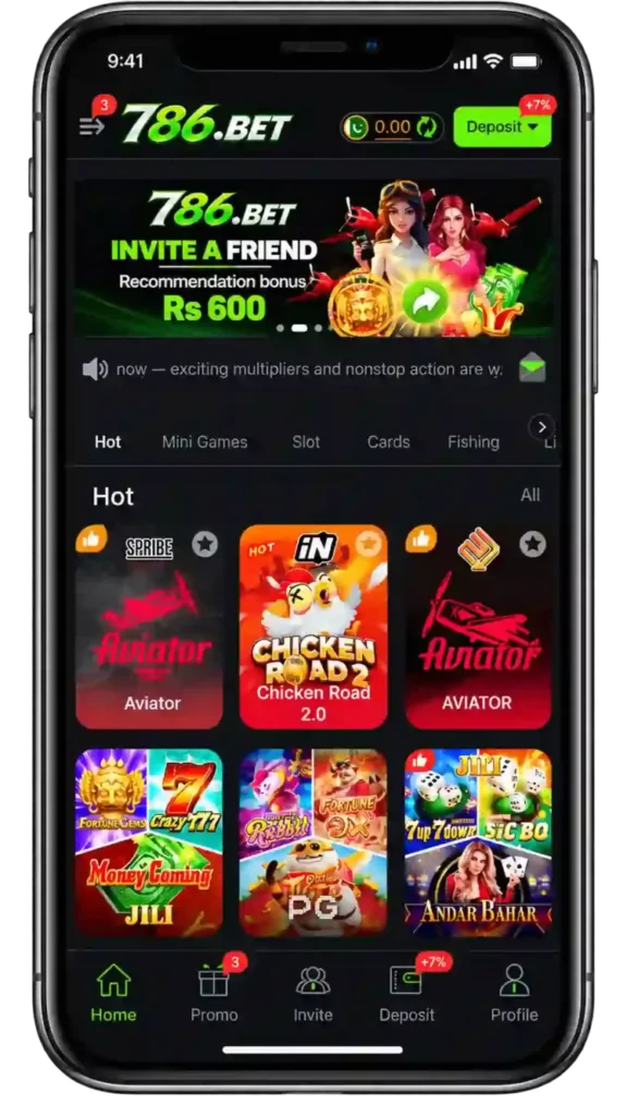 786.bet APK mobile casino game Pakistan