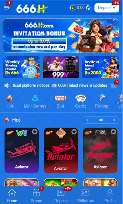 666H Game download Pakistan APK main lobby showing 3 Patti, Teen Patti, and Slots