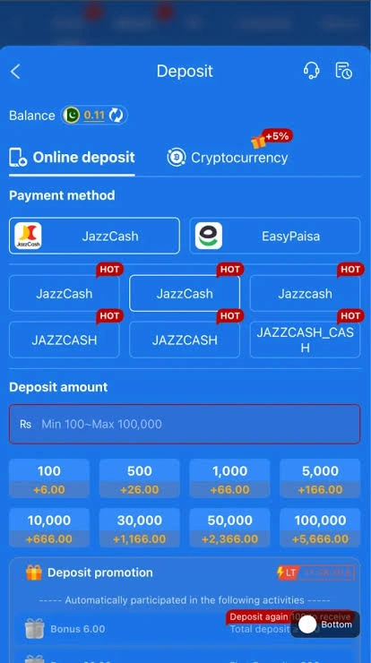 How to bind JazzCash and EasyPaisa e-wallet for 666H Game download Pakistan cashouts